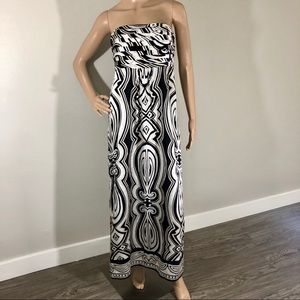 White House Black Market Silk Maxi Dress!
